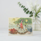 Cartes Pour Fêtes Annuelles Noël vintage (Debout devant)