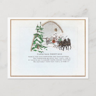 Cartes Pour Fêtes Annuelles Noël vintage