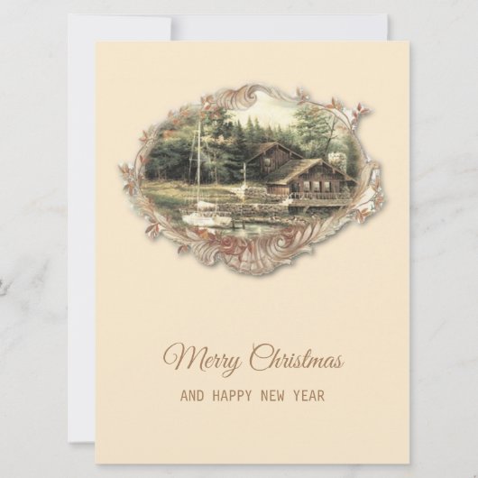 Cartes Pour Fêtes Annuelles Noël vintage (Devant)