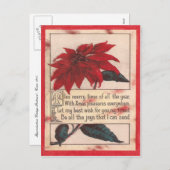 Cartes Pour Fêtes Annuelles Noël vintage (Devant / Derrière)