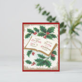 Cartes Pour Fêtes Annuelles Noël vintage (Debout devant)