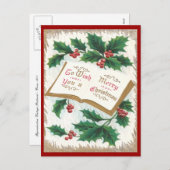 Cartes Pour Fêtes Annuelles Noël vintage (Devant / Derrière)