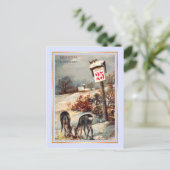 Cartes Pour Fêtes Annuelles Noël vintage (Debout devant)