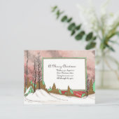 Cartes Pour Fêtes Annuelles Noël vintage (Debout devant)