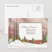 Cartes Pour Fêtes Annuelles Noël vintage (Devant / Derrière)