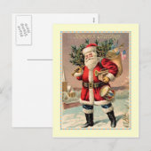 Cartes Pour Fêtes Annuelles Noël vintage (Devant / Derrière)