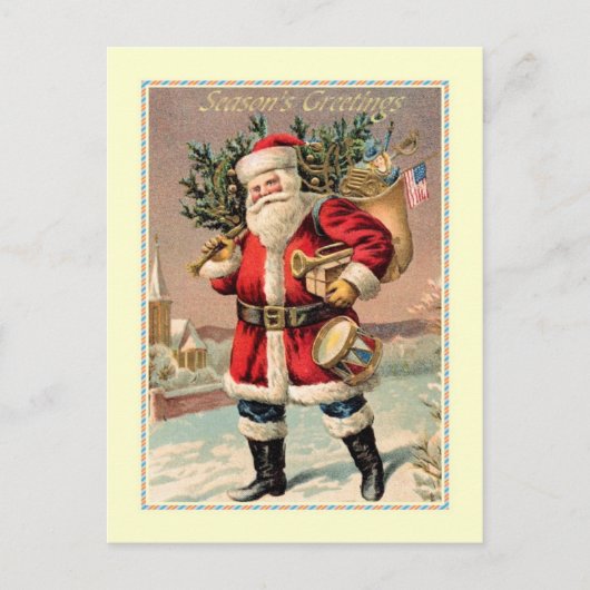 Cartes Pour Fêtes Annuelles Noël vintage (Devant)
