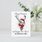 Cartes Pour Fêtes Annuelles Noël vintage (Debout devant)