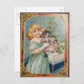 Cartes Pour Fêtes Annuelles Noël vintage (Devant / Derrière)