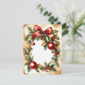 Cartes Pour Fêtes Annuelles noël vintage (Debout devant)