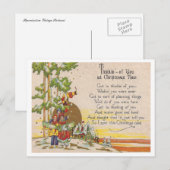 Cartes Pour Fêtes Annuelles Noël vintage (Devant / Derrière)