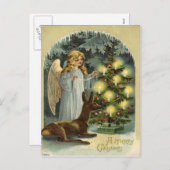 Cartes Pour Fêtes Annuelles Noël vintage (Devant / Derrière)