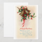 Cartes Pour Fêtes Annuelles Noël vintage (Devant / Derrière)