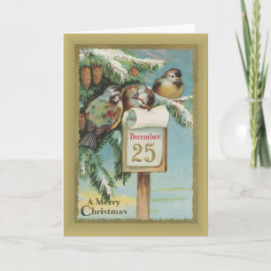 Cartes Pour Fêtes Annuelles Noël vintage