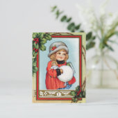 Cartes Pour Fêtes Annuelles Noël vintage (Debout devant)