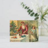 Cartes Pour Fêtes Annuelles Noël vintage (Debout devant)