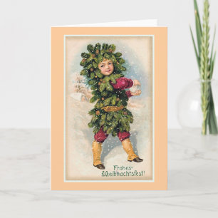 Cartes Pour Fêtes Annuelles Noël vintage de "Frohes Weihnachtsfest"