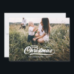 Cartes Pour Fêtes Annuelles Noël vintage et rétro.<br><div class="desc">Vintage retro merry Christmas with hand drawn. Change the color to customize. Part of a collection</div>