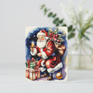 Cartes Pour Fêtes Annuelles Noël vintage père Noël