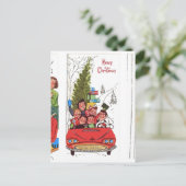 Cartes Pour Fêtes Annuelles Noël vintage rockabilly (Debout devant)
