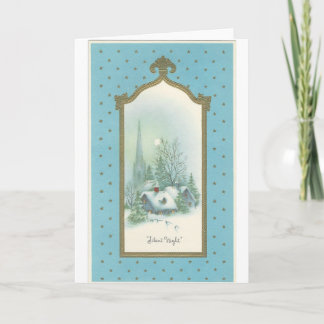 Cartes Pour Fêtes Annuelles Noël Vintage Soirée silencieuse