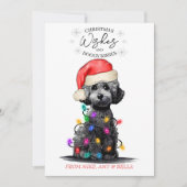 Cartes Pour Fêtes Annuelles Noël Voeux Chien Chiot Baisers Joli Animal Personn (Devant)