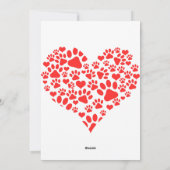 Cartes Pour Fêtes Annuelles Noël Voeux Chien Chiot Baisers Joli Animal Personn (Dos)