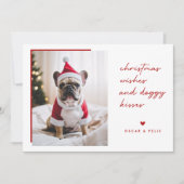 Cartes Pour Fêtes Annuelles Noël Voeux Famille Chien Chien Chien Chien Chien C (Devant)