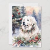 Cartes Pour Fêtes Annuelles Noël - WC Great Pyrenees (Devant)