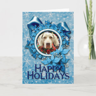 Cartes Pour Fêtes Annuelles Noël - Weimaraner - Lucy