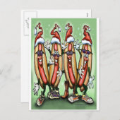 Cartes Pour Fêtes Annuelles Noël Weiner (Devant / Derrière)