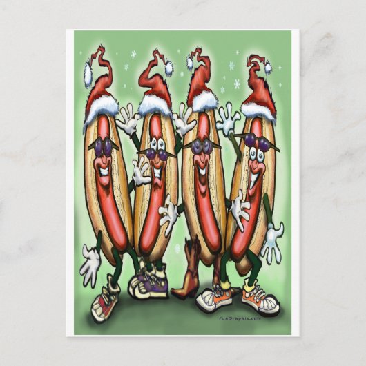 Cartes Pour Fêtes Annuelles Noël Weiner (Devant)