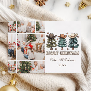 Cartes Pour Fêtes Annuelles  Noël Western Howdy 7 photos