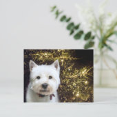 Cartes Pour Fêtes Annuelles Noël Westie (Debout devant)