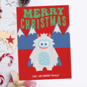 Cartes Pour Fêtes Annuelles Noël Whimsical de Yeti
