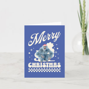 Cartes Pour Fêtes Annuelles Noël Yéti drôle humour des Fêtes