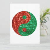 Cartes Pour Fêtes Annuelles noël yin yang (Debout devant)