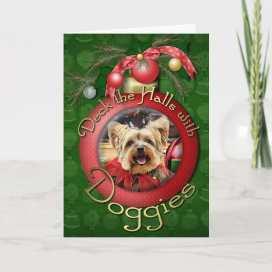 Cartes Pour Fêtes Annuelles Noël - Yorkshire Terrier - Bella (Devant)