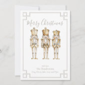 Cartes Pour Fêtes Annuelles Noêle Noisette Or (Devant)