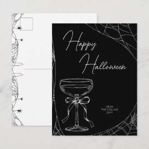Cartes Pour Fêtes Annuelles Nœud papillon cocktail noir et blanc Adulte Joyeux