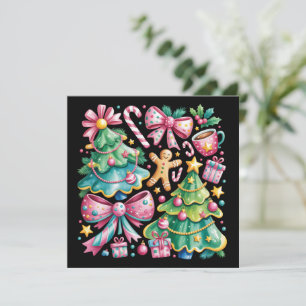 Cartes Pour Fêtes Annuelles Noeud papillon floral prépa pour arbre de Noël Coq