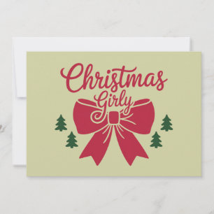 Cartes Pour Fêtes Annuelles Noeud pour arbre de Noël girly esthétique Cadeau p