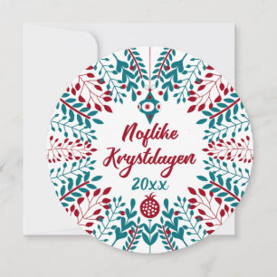 Cartes Pour Fêtes Annuelles Noflike Krystdagen, Frise occidentale Joyeux Noël