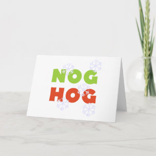 Cartes Pour Fêtes Annuelles Nog Hog