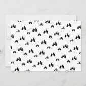 Cartes Pour Fêtes Annuelles Noir et blanc simple Noël (Dos)