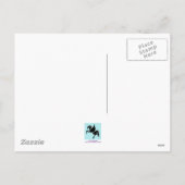 Cartes Pour Fêtes Annuelles Noir Lab Sleigh Noël (Dos)