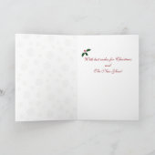 Cartes Pour Fêtes Annuelles Noir Labrador et Santa Hat Snowflake Noël (Intérieur)