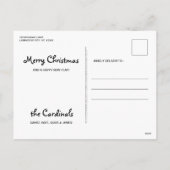 Cartes Pour Fêtes Annuelles Noir Labrador Joyeux Noël - Chien mignon (Dos)