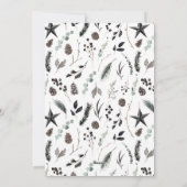 Cartes Pour Fêtes Annuelles Noir moderne élégant script Noël multi photo (Dos)