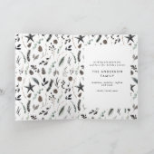 Cartes Pour Fêtes Annuelles Noir moderne élégant script Noël multi photo (Intérieur)